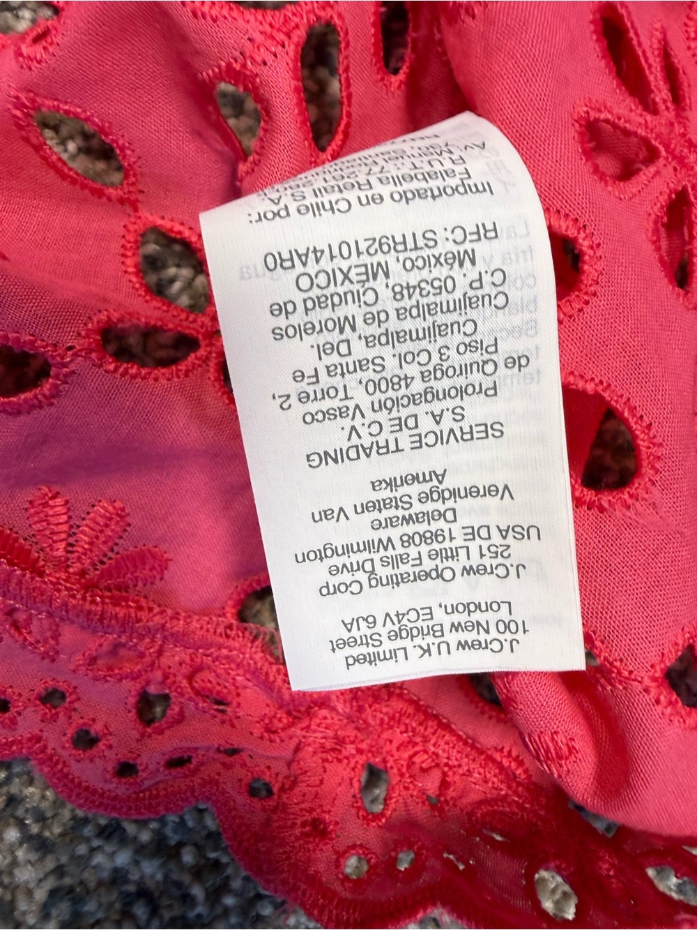 J. Crew Hot Pink Eyelet Lace Sleeveless Top - Picture 10 of 11